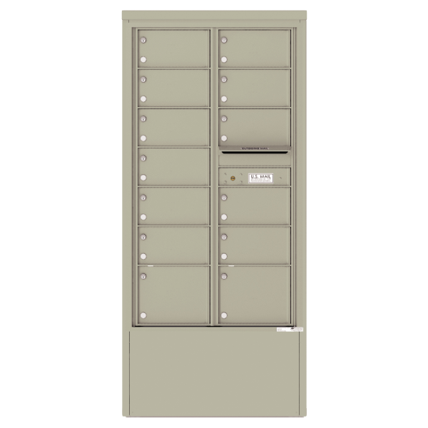 Free Standing Mailbox with 13 Tenant Compartments
